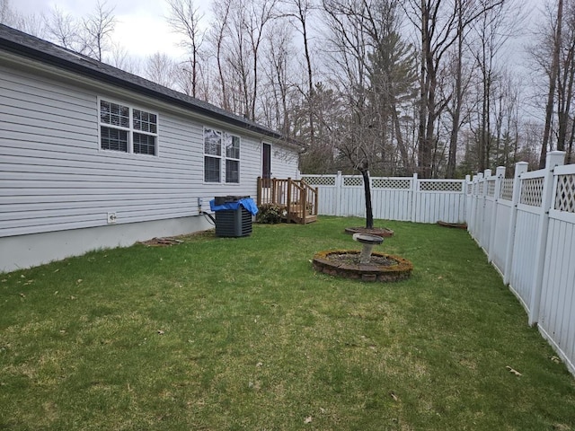 7098 Fire Tower Rd, Rhinelander, WI 54501 - view of yard featuring central AC