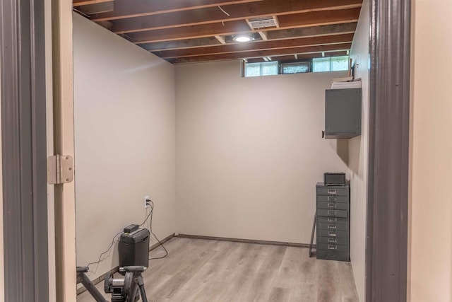 1230 Hiawatha Dr, Beaver Dam, WI 53916 - basement featuring wood finished floors