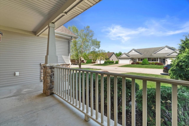 1758 Raintree Ln Unit 45, Mount Pleasant, WI 53406 - porch featuring a residential view