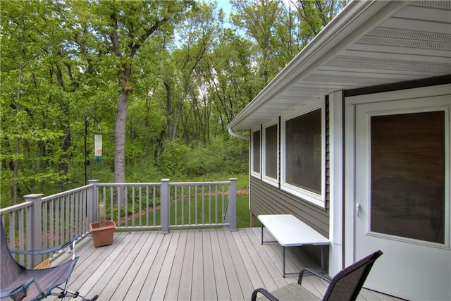 4708 Abbey Rd, Eau Claire, WI 54701 - view of wooden deck