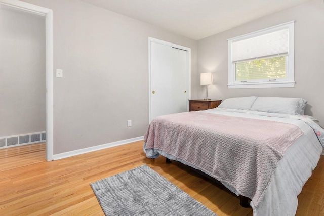 208 Edgewood Dr, Neenah, WI 54956 - bedroom with wood finished floors, baseboards, and a closet