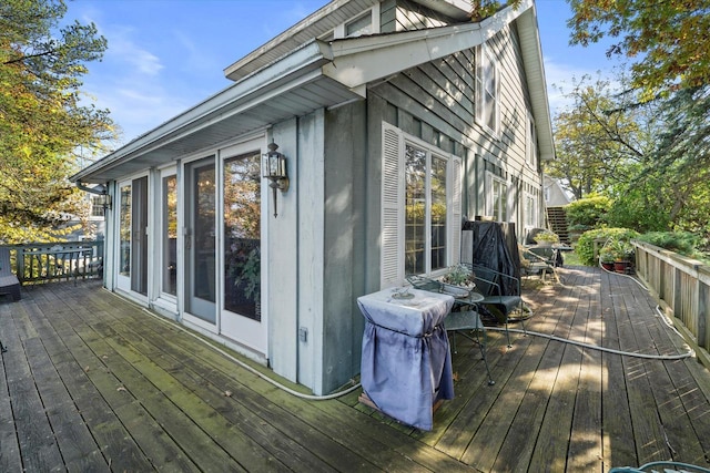 N53W34956 Rd B, Okauchee, WI 53069 - view of wooden terrace