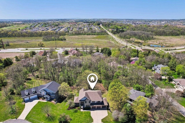 10 Prairie Hill Ct, Madison, WI 53719 - aerial view of residential area featuring a tree filled landscape