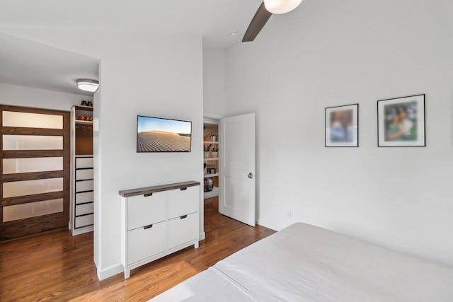 3910 Birch Ave, Madison, WI 53711 - bedroom featuring wood finished floors and ceiling fan