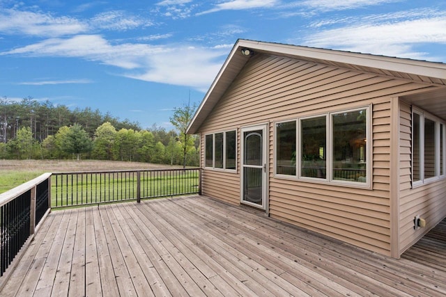 W11472 Alp Ave, Plainfield, WI 54966 - view of wooden terrace