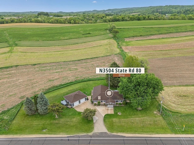 N3504 State Rd 80, Elroy, WI 53929 - aerial view of property and surrounding area