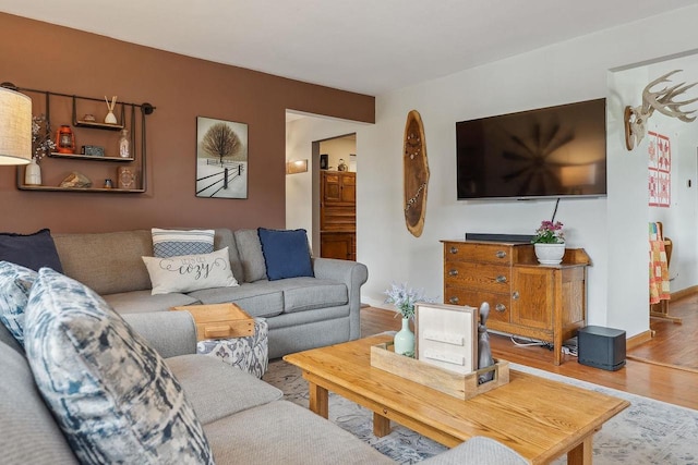 N3504 State Rd 80, Elroy, WI 53929 - living area with wood finished floors and baseboards