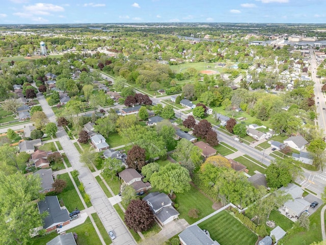 108 S Clay St, De Pere, WI 54115 - aerial overview of property's location with nearby suburban area