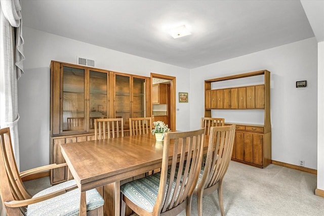 1416 Lake Dr, South Milwaukee, WI 53172 - dining area with light colored carpet and baseboards