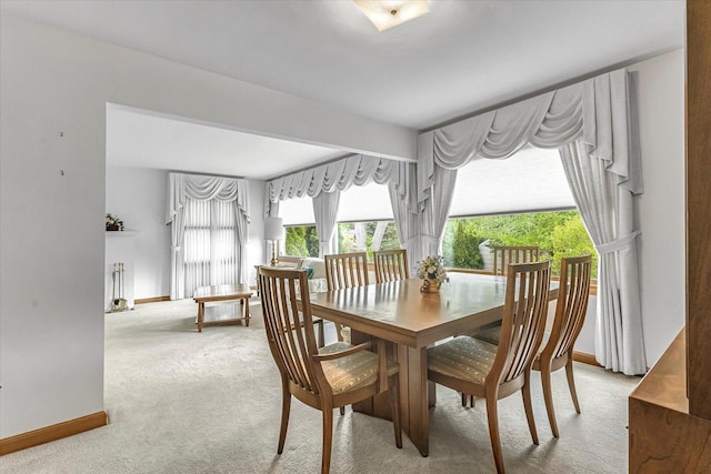 1416 Lake Dr, South Milwaukee, WI 53172 - carpeted dining area featuring baseboards