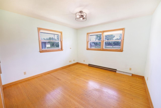 3023 Park Ave, Beloit, WI 53511 - spare room featuring plenty of natural light, light wood-style floors, and baseboards