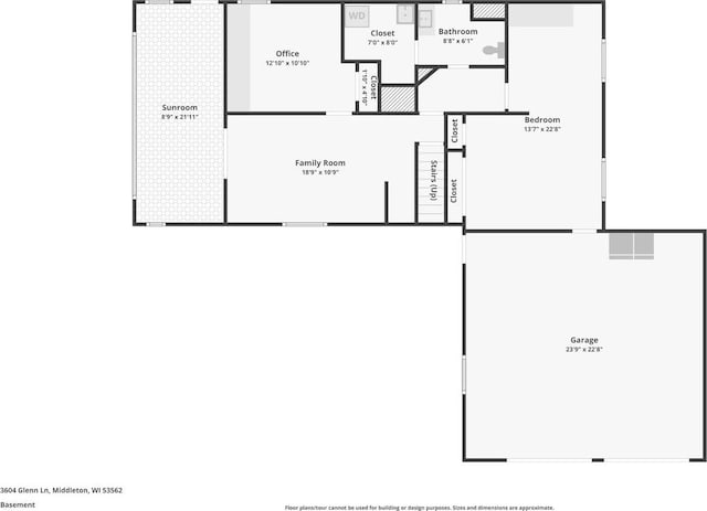 3604 Glenn Ln, Middleton, WI 53562 - view of floor plan / room layout