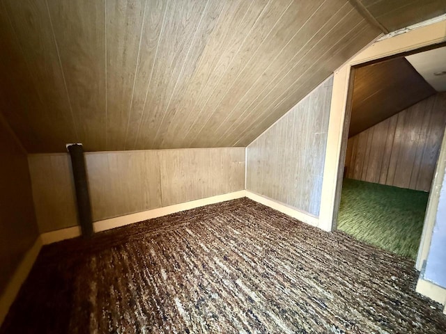 105 Cliff St, Camp Douglas, WI 54618 - bonus room with vaulted ceiling, wood ceiling, and wooden walls