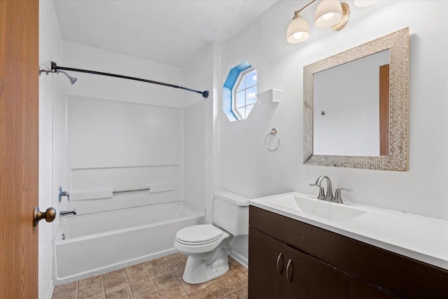 514 Root Ave Unit D, Hartford, WI 53027 - full bath with toilet, vanity, washtub / shower combination, and baseboards