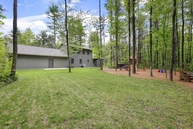 W2434 Timber Trl, Keshena, WI 54135 - view of green lawn with a playground