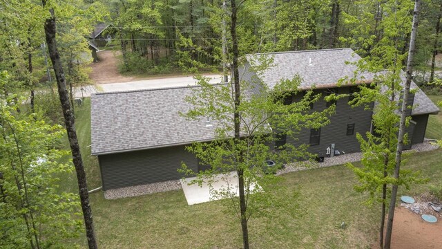 W2434 Timber Trl, Keshena, WI 54135 - view from above of property with a heavily wooded area