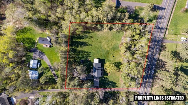 3910 E Koenig Rd, Superior, WI 54880 - aerial view of property and surrounding area featuring property boundaries highlighted