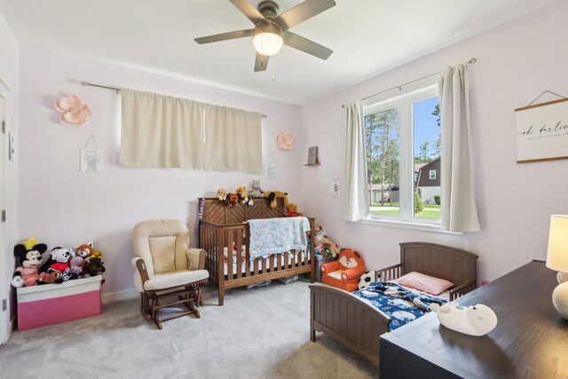807 W Saddle Rdg Unit 807, Portage, WI 53901 - bedroom featuring carpet and a ceiling fan