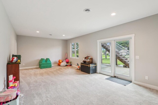 807 W Saddle Rdg Unit 807, Portage, WI 53901 - playroom with carpet floors, baseboards, and recessed lighting