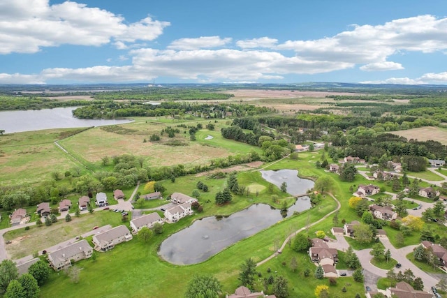 807 W Saddle Rdg Unit 807, Portage, WI 53901 - aerial perspective of suburban area with a large body of water