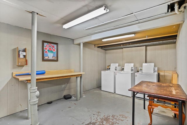 1923 Sherman Ave, Madison, WI 53704 - unfinished basement featuring independent washer and dryer