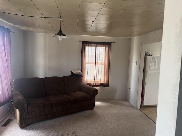 244 Satterlee St, Fond Du Lac, WI 54935 - living room featuring carpet and baseboards
