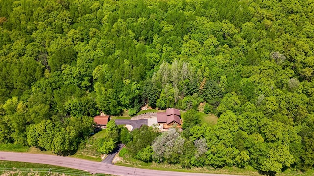N17795 Trim Rd, Galesville, WI 54630 - aerial view of property's location with a heavily wooded area