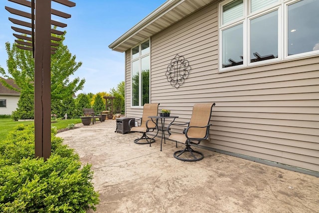 W4825 Wild Wings Dr, Sherwood, WI 54169 - view of patio featuring a pergola