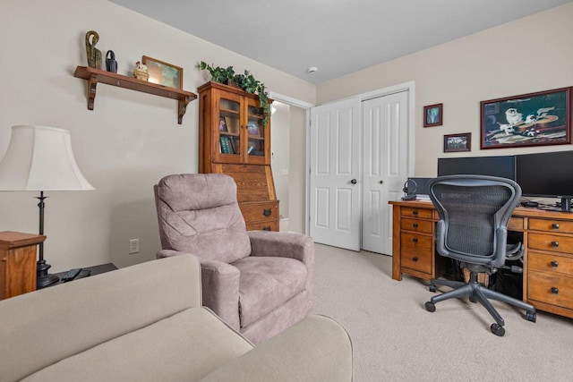 1242 Liberty St, Oshkosh, WI 54901 - home office featuring light carpet