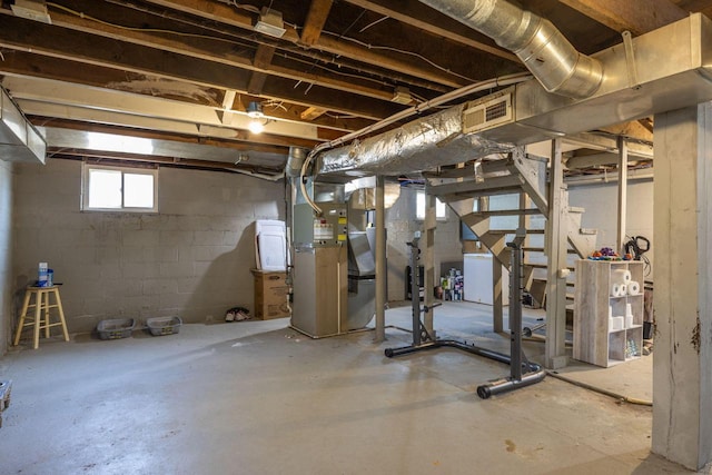2801 Harvey St, La Crosse, WI 54603 - below grade area featuring heating unit