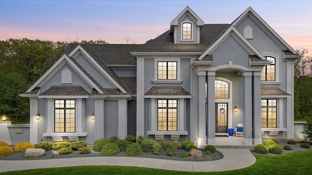 13720 Calla Lily Ln, Brookfield, WI 53005 - french country style house with stucco siding and a shingled roof