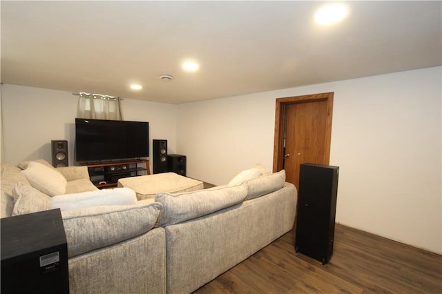 1808 Curtiss St, Eau Claire, WI 54703 - living area with wood finished floors and recessed lighting
