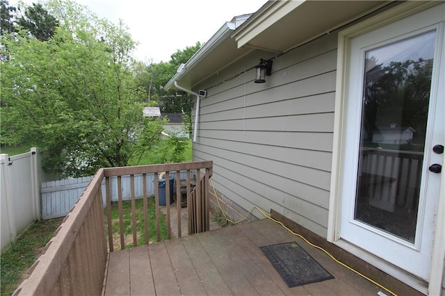 1808 Curtiss St, Eau Claire, WI 54703 - view of wooden terrace