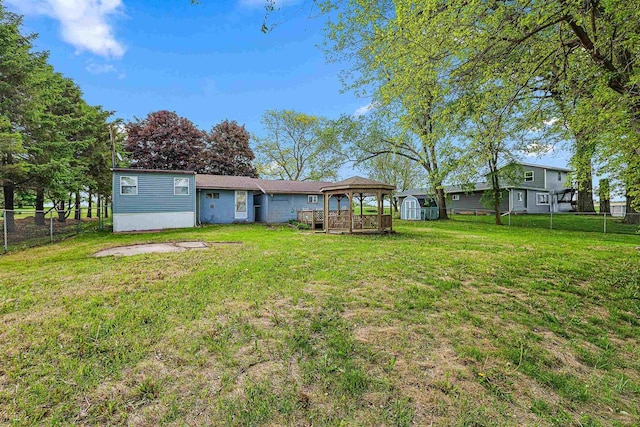 N10678 US Highway 151, Malone, WI 53049 - back of house featuring a gazebo