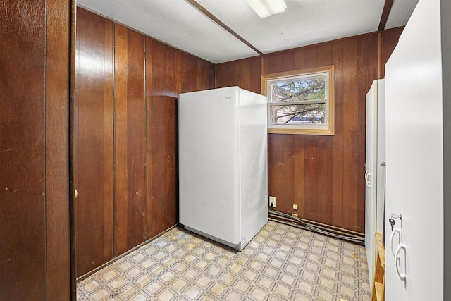N10678 US Highway 151, Malone, WI 53049 - washroom featuring wood walls and light flooring
