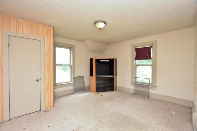 735 Oakwood St, Wild Rose, WI 54984 - unfurnished living room with carpet floors and baseboards
