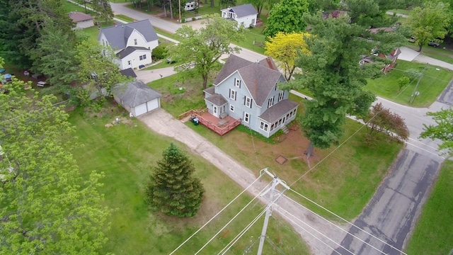 735 Oakwood St, Wild Rose, WI 54984 - aerial view of property and surrounding area featuring nearby suburban area