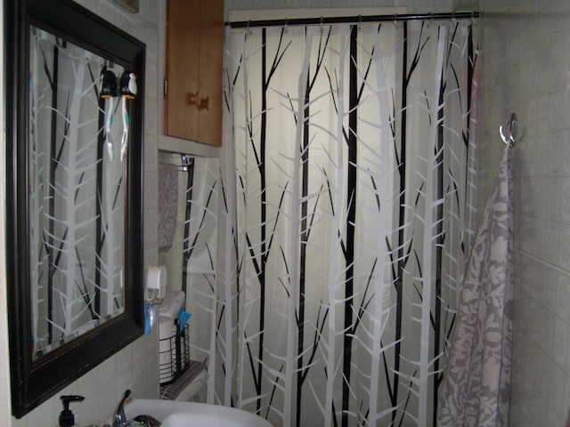 1330 Ceape Ave, Oshkosh, WI 54901 - full bath featuring curtained shower