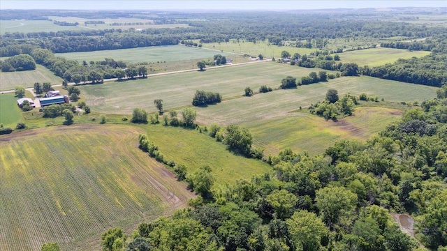 N1815 County Road T, Brodhead, WI 53520 - overview of rural landscape with large plots for crops