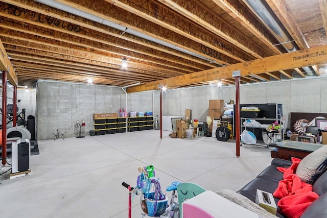 7678 Badger Run Ct, Verona, WI 53593 - view of unfinished basement