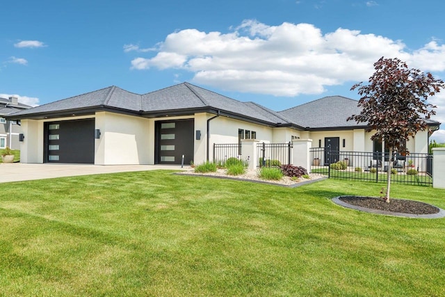 7678 Badger Run Ct, Verona, WI 53593 - view of front facade with a garage, stucco siding, and driveway