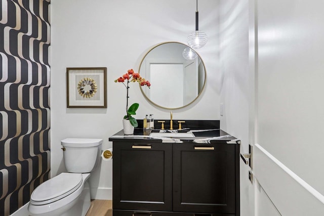 7678 Badger Run Ct, Verona, WI 53593 - bathroom featuring vanity and toilet