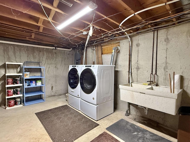 3117 Canterbury Ln, Janesville, WI 53546 - washroom featuring washer and dryer
