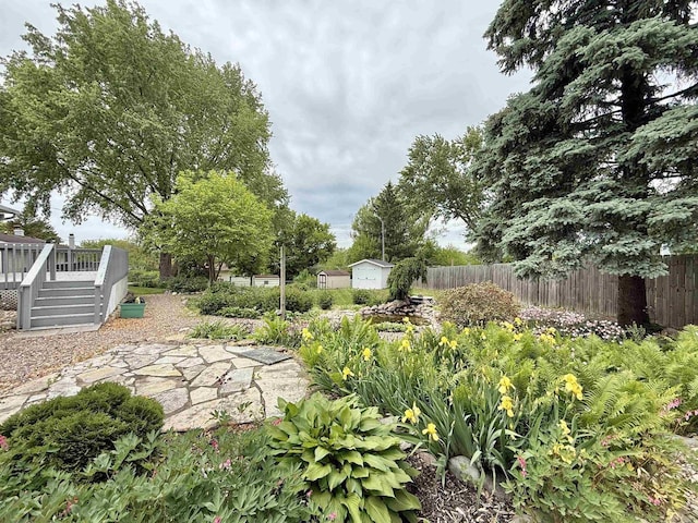 3117 Canterbury Ln, Janesville, WI 53546 - view of yard with a wooden deck