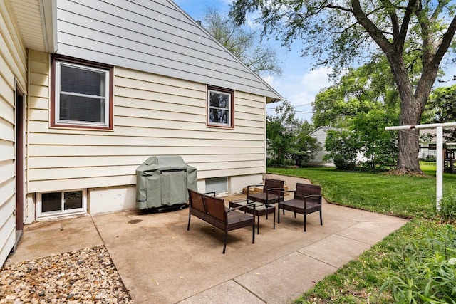 3725 Dawes St, Madison, WI 53714 - view of patio with an outdoor hangout area and a grill