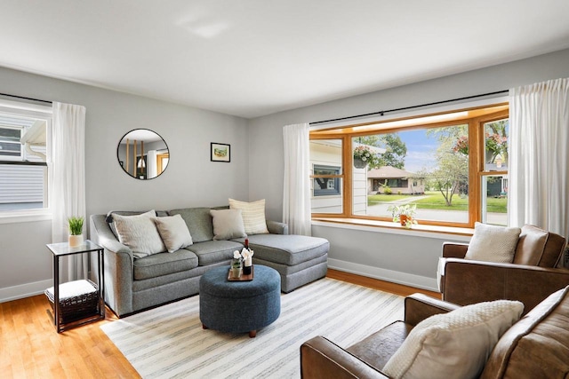 3725 Dawes St, Madison, WI 53714 - living room with wood finished floors and baseboards