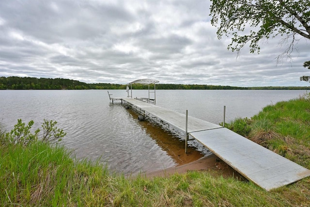 2775 Lake Rd, Barnes, WI 54873 - dock with a water view