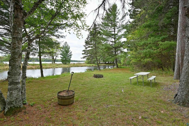 2775 Lake Rd, Barnes, WI 54873 - view of grassy yard with a water view