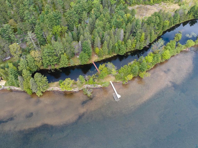 2775 Lake Rd, Barnes, WI 54873 - aerial view of property and surrounding area featuring a forest and a nearby body of water