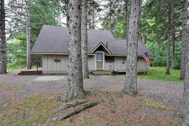 2775 Lake Rd, Barnes, WI 54873 - view of front of house featuring roof with shingles and board and batten siding